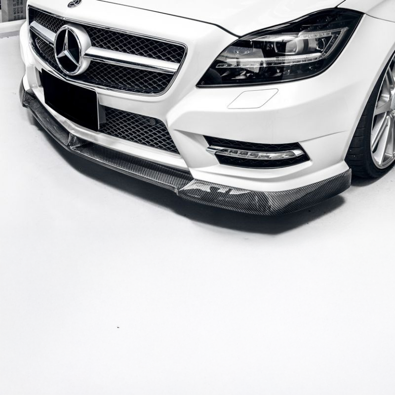 Mercedes Benz CLS-Class (W218) Future Design Style Carbon Fibre Front Lip Spoiler - Twenty Two Tuning Front Lip