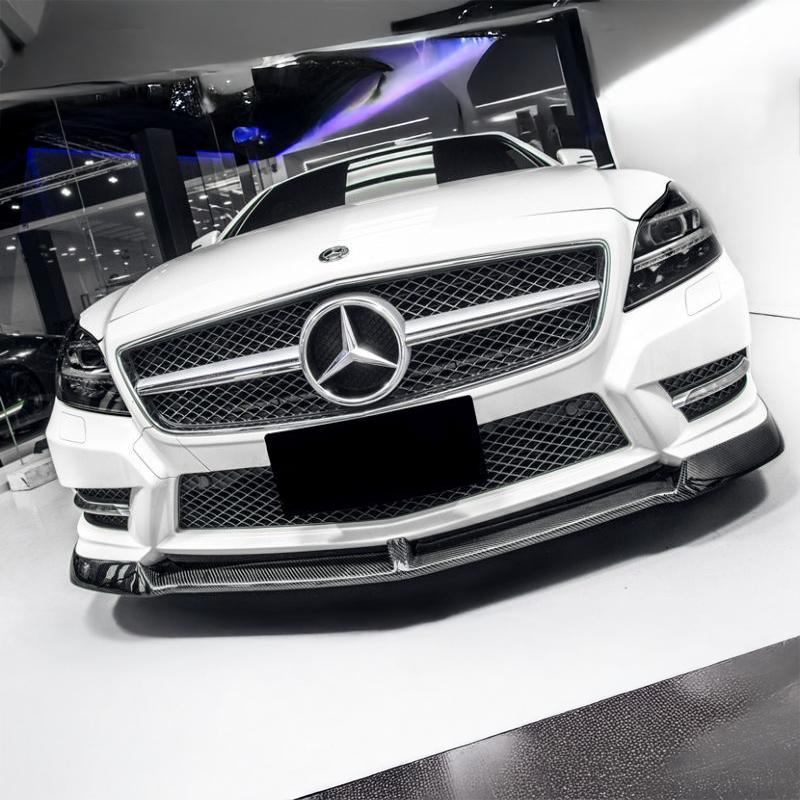Mercedes Benz CLS-Class (W218) Future Design Style Carbon Fibre Front Lip Spoiler - Twenty Two Tuning Front Lip