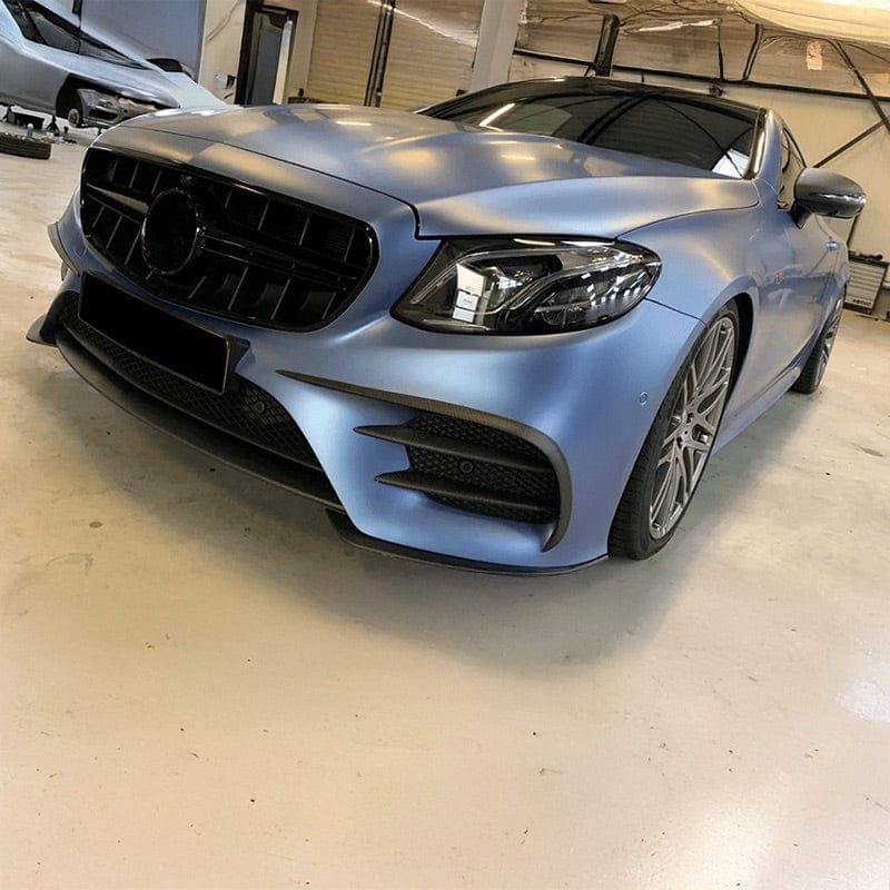 OEM+ Style Carbon Fiber Front Bumper Vent Trims for Mercedes E