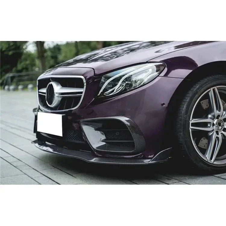 Mercedes Benz E-Class/E53 Facelift (A238/C238) Carbon Fibre Front Fog Surround - Twenty Two Tuning Front Canards/Bumper Inserts