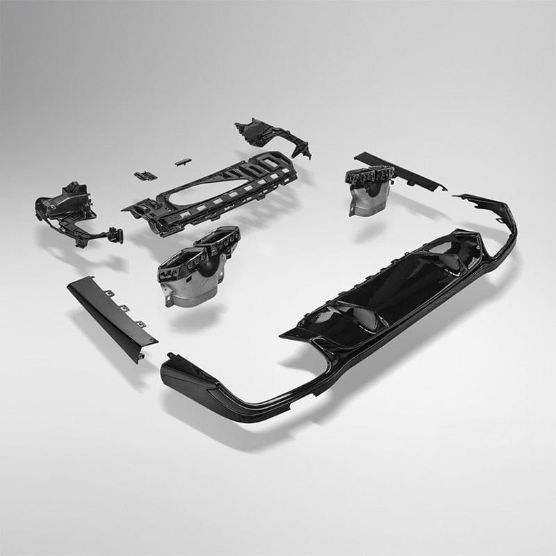 Mercedes Benz E-Class/E53 (W213) E63 Facelift Future Design Carbon Fibre Rear Diffuser Conversion Kit - Future Design Rear Diffuser