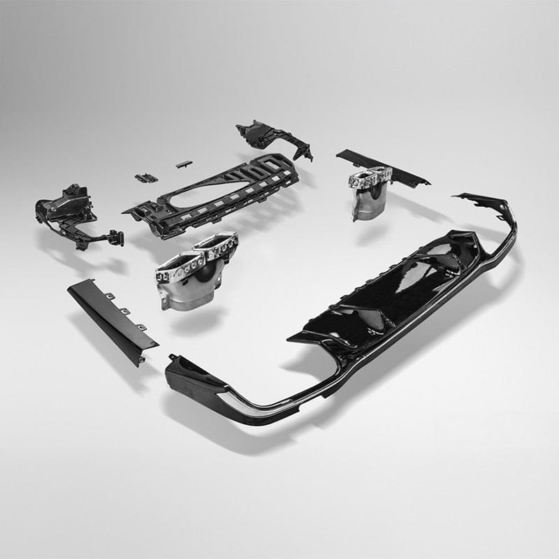 Mercedes Benz E-Class/E53 (W213) E63 Facelift Future Design Carbon Fibre Rear Diffuser Conversion Kit - Future Design Rear Diffuser