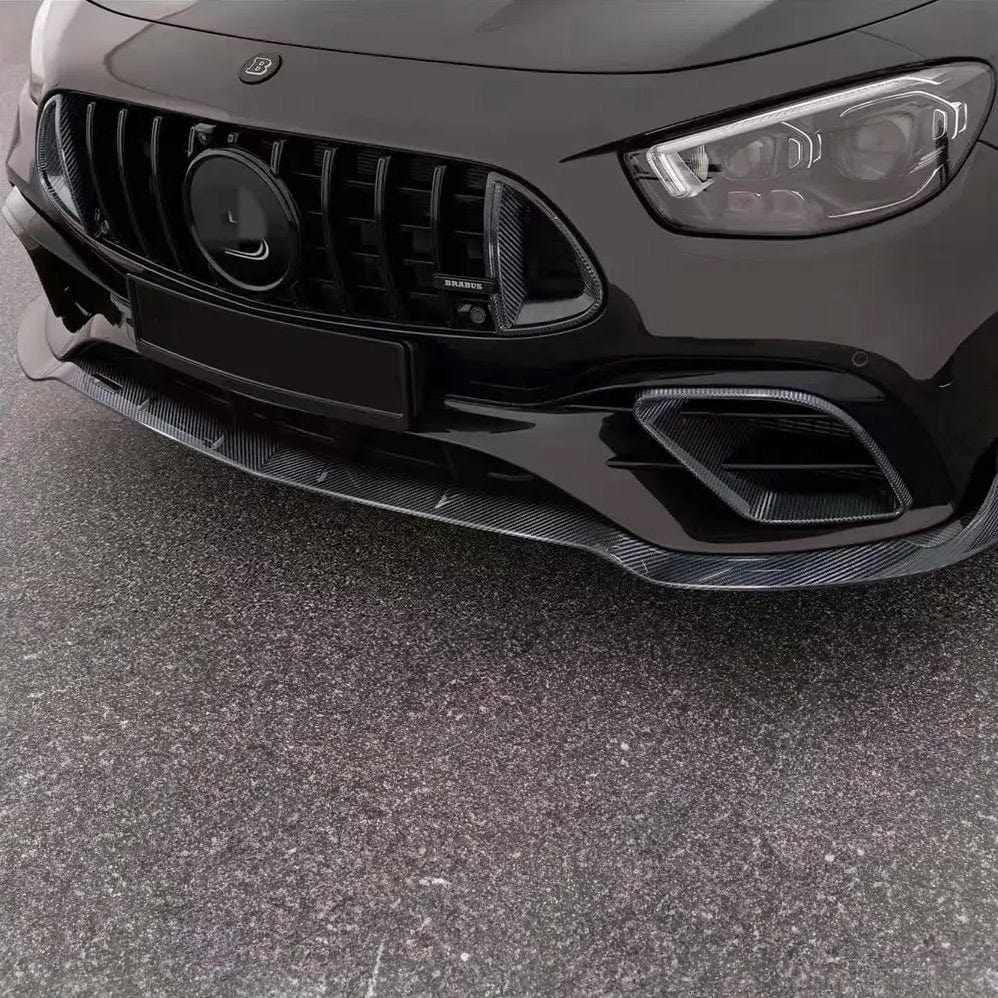 Mercedes Benz E63(S) (W213) Facelift Brabus 900 Style Carbon Fibre Front Fog Trims - Twenty Two Tuning Front Canards/Bumper Inserts