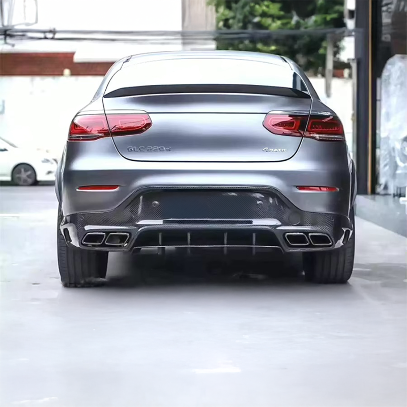 Mercedes Benz GLC Class/GLC43 (W253/C253) GLC63 Style Carbon Fiber Rear Diffuser - Twenty Two Tuning Rear Bumper