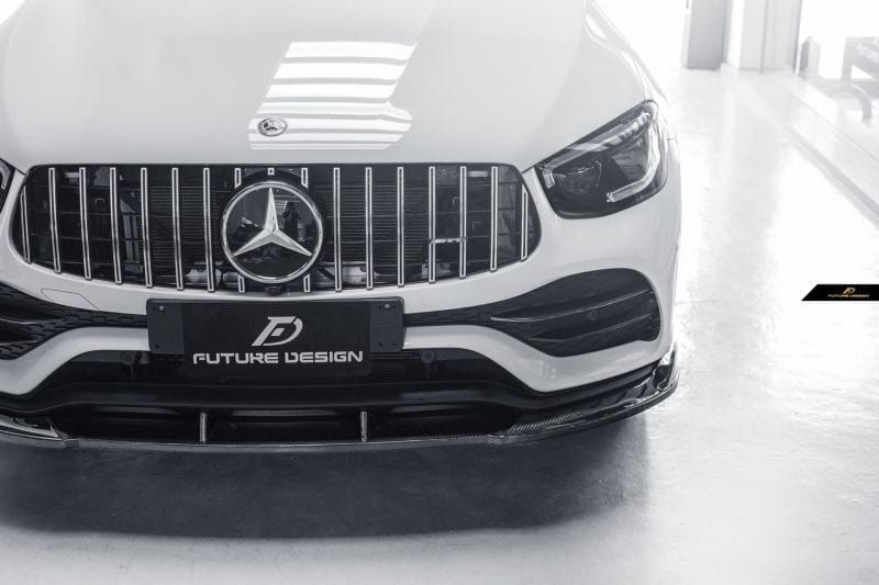 Mercedes Benz GLC-Class (W253/C253) Future Design Carbon Fibre Front Lip Spoiler - Future Design Front Lip