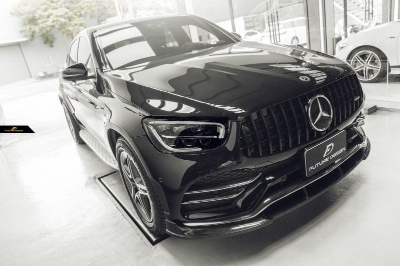 Mercedes Benz GLC-Class (W253/C253) Future Design Carbon Fibre Front Lip Spoiler - Future Design Front Lip