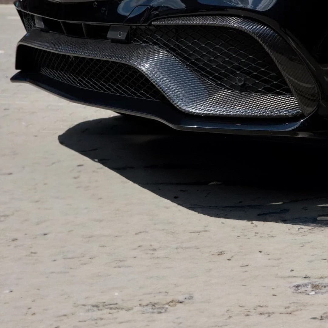 Mercedes Benz GLE63 (W166/C292) OEM+ Carbon Fibre Front Centre Trim - Twenty Two Tuning Front Canards/Bumper Inserts