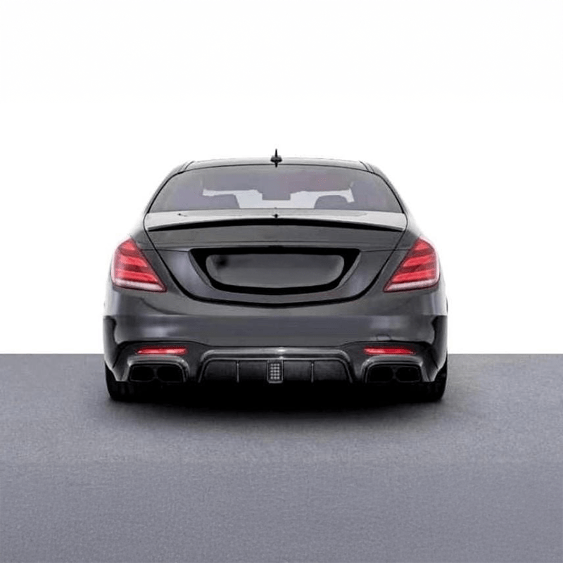 Mercedes Benz S-Class/S63/S65 (W222) BRABUS Style Carbon Fibre Diffuser - Twenty Two Tuning Rear Diffuser