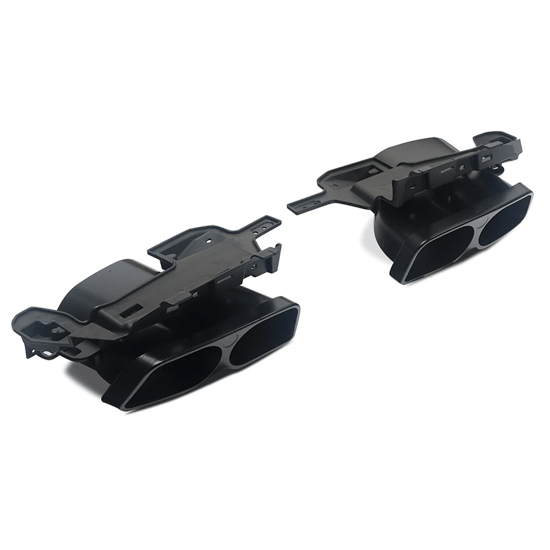 Mercedes Benz S-Class/S63 (W222) BRABUS Style Gloss Black Diffuser - Twenty Two Tuning Rear Diffuser