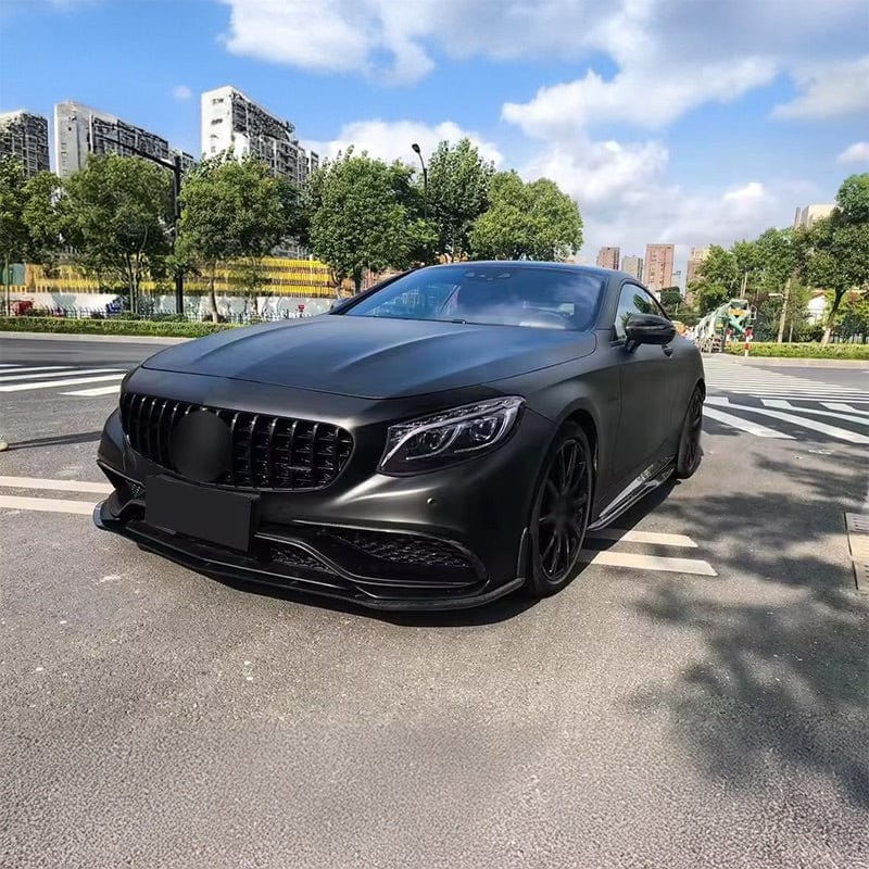 Mercedes Benz S63 (C217) OEM+ Carbon Fiber Front Bumper Inserts - Twenty Two Tuning Front Canards/Bumper Inserts