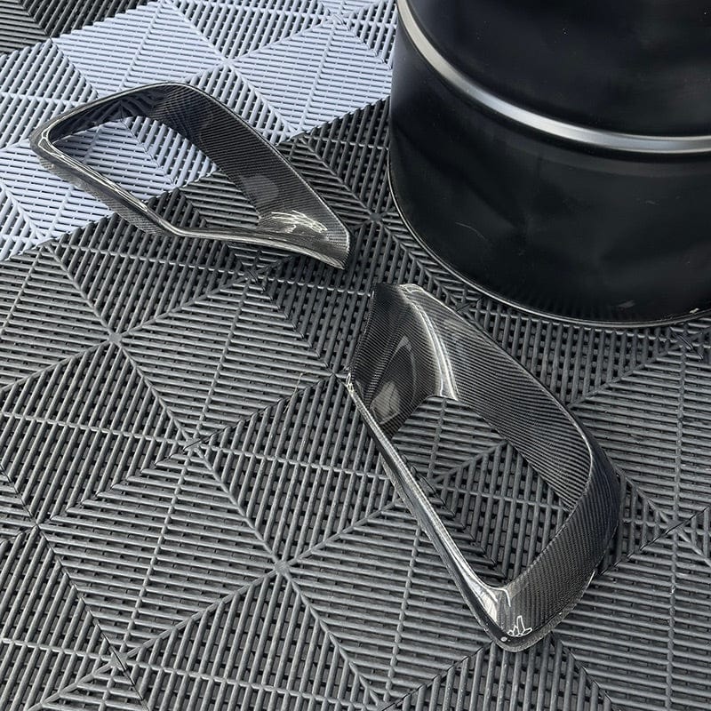 Mercedes Benz S63 (W222) BRABUS B700 Style Carbon Fibre Front Air Vent Trim - Twenty Two Tuning Front Canards/Bumper Inserts