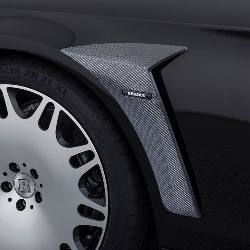 Mercedes Benz S63 (W222) BRABUS B700 Style Carbon Fibre Front Fender Trims - Twenty Two Tuning Fender Trims