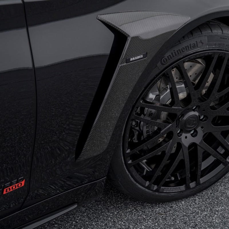 Mercedes Benz S63 (W222) BRABUS B700 Style Carbon Fibre Front Fender Trims - Twenty Two Tuning Fender Trims