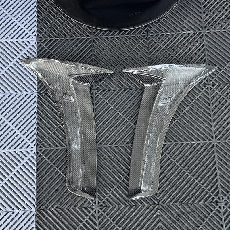 Mercedes Benz S63 (W222) BRABUS B700 Style Carbon Fibre Front Fender Trims - Twenty Two Tuning Fender Trims