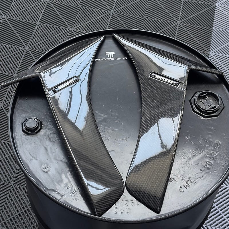 Mercedes Benz S63 (W222) BRABUS B700 Style Carbon Fibre Front Fender Trims - Twenty Two Tuning Fender Trims