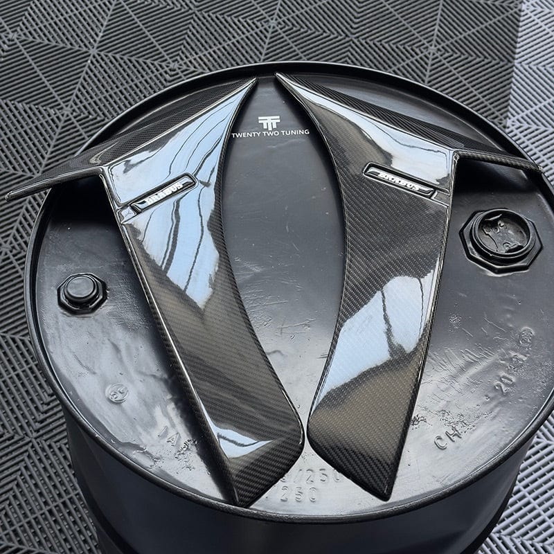 Mercedes Benz S63 (W222) BRABUS B700 Style Carbon Fibre Front Fender Trims - Twenty Two Tuning Fender Trims