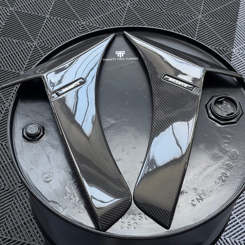Mercedes Benz S63 (W222) BRABUS B700 Style Carbon Fibre Front Fender Trims - Twenty Two Tuning Fender Trims