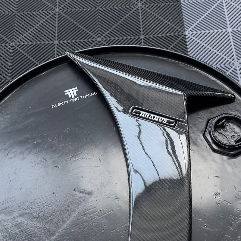 Mercedes Benz S63 (W222) BRABUS B700 Style Carbon Fibre Front Fender Trims - Twenty Two Tuning Fender Trims