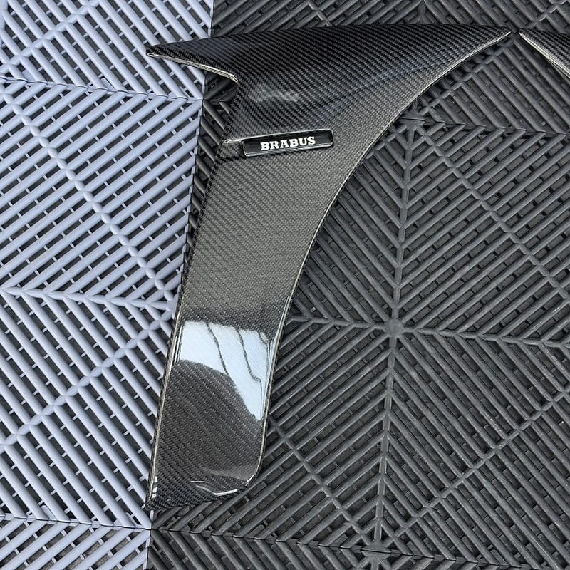 Mercedes Benz S63 (W222) BRABUS B700 Style Carbon Fibre Front Fender Trims - Twenty Two Tuning Fender Trims