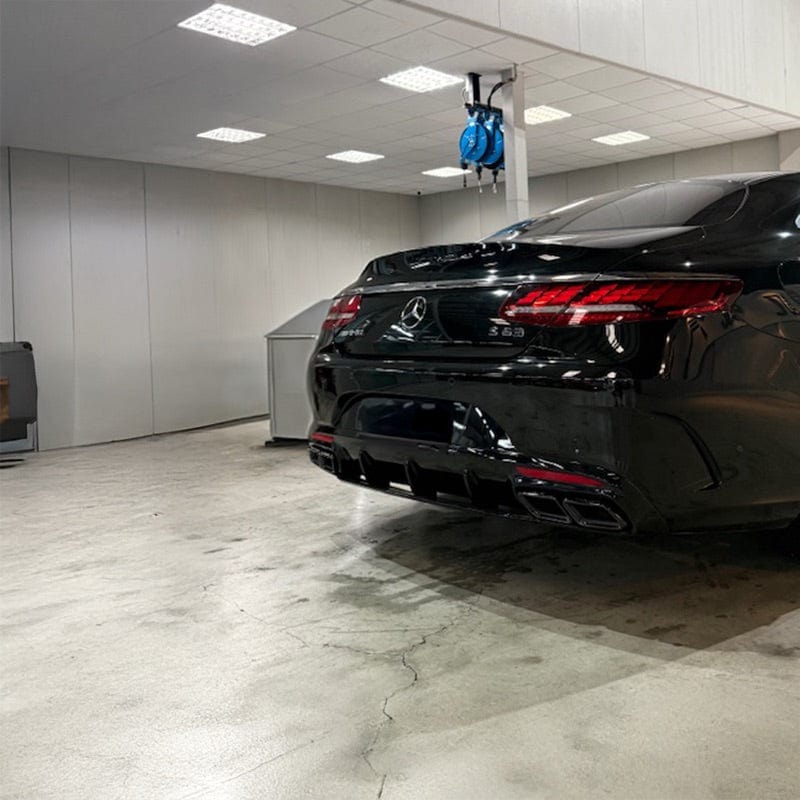 Mercedes Benz S63 (W222/C217/A217) OEM+ Black Chrome Exhaust Tips - Twenty Two Tuning Exhaust Tips