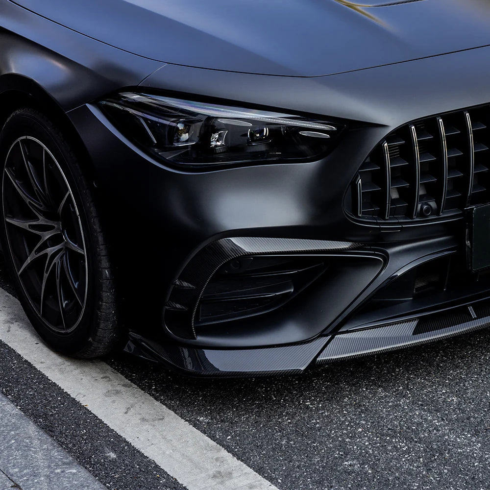 Mercedes CLE53 (C236/A236) SOOQOO Carbon Fiber Front Bumper Inserts - SOOQOO Official Front Canards/Bumper Inserts