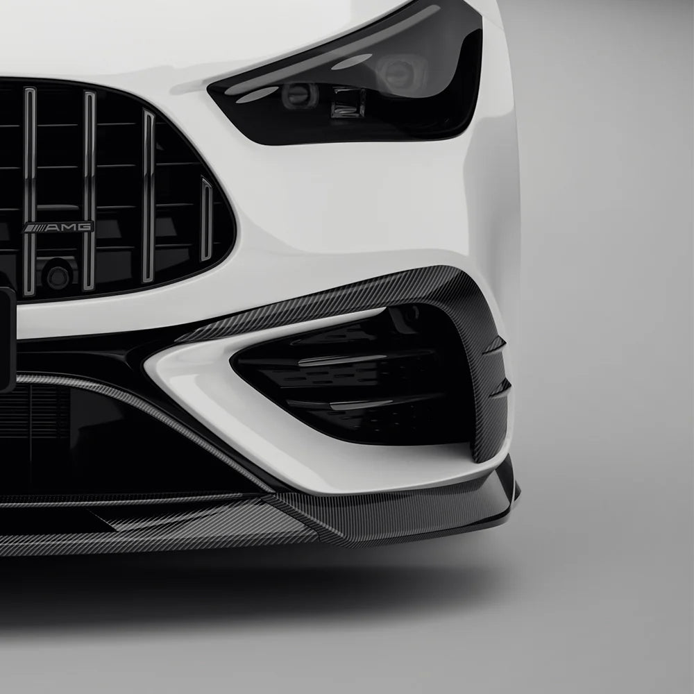 Mercedes CLE53 (C236/A236) SOOQOO Carbon Fiber Front Bumper Inserts - SOOQOO Official Front Canards/Bumper Inserts