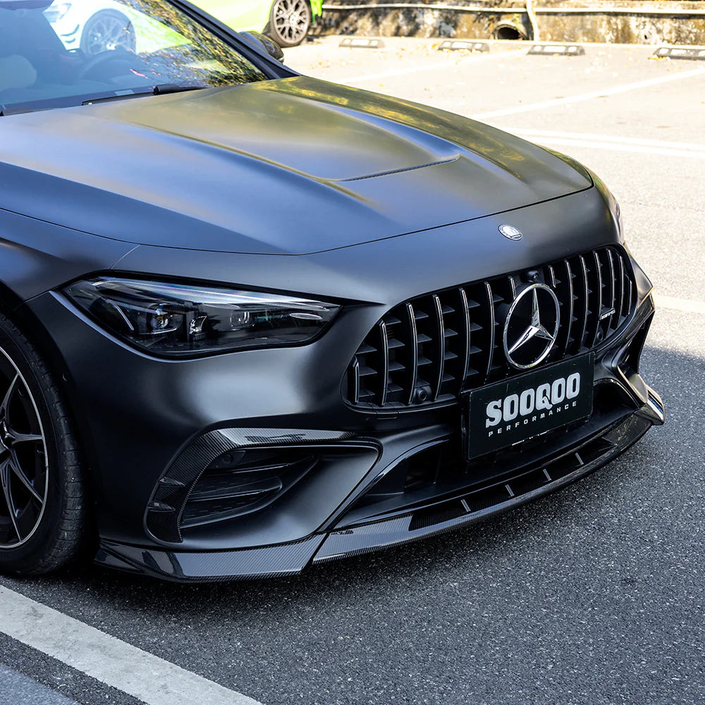 Mercedes CLE53 (C236/A236) SOOQOO Carbon Fiber Front Lip Spoiler - SOOQOO Official Front Lip