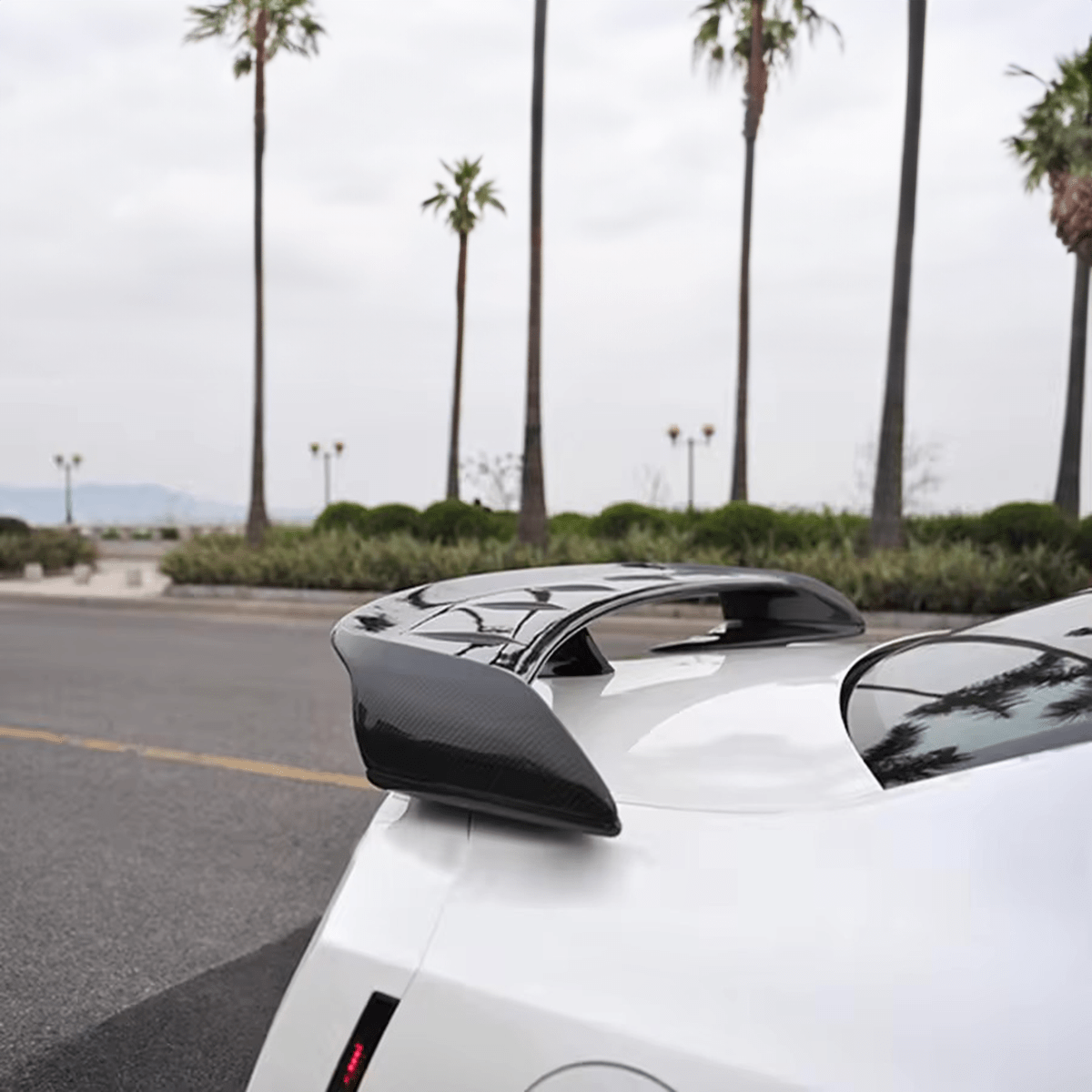 Nissan GTR (R35) OEM+ Carbon Fibre Rear Trunk Spoiler - Twenty Two Tuning Rear Spoiler