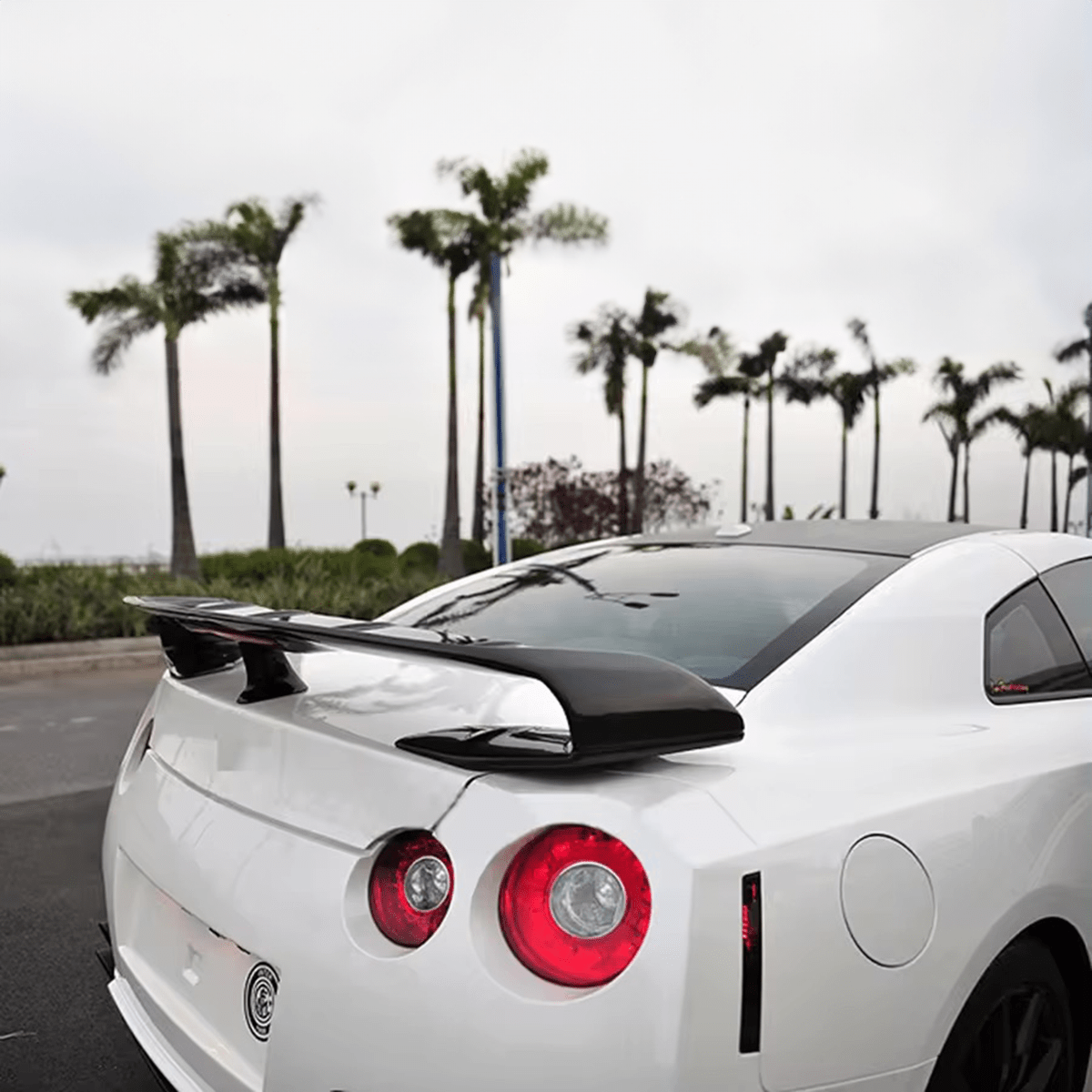 Nissan GTR (R35) OEM+ Carbon Fibre Rear Trunk Spoiler - Twenty Two Tuning Rear Spoiler