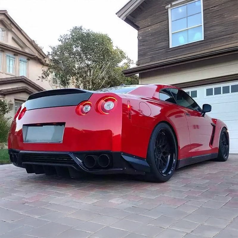 Nissan GTR (R35) Pre-Facelift OEM+ Carbon Fiber Rear Trunk/Boot - Twenty Two Tuning Trunk/Boot Complete