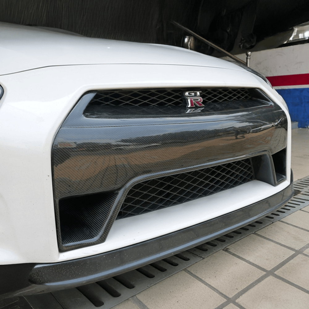 Nissan GTR (R35) Pre-Facelift OEM+ Front Bumper Centre Trim - Twenty Two Tuning Front Canards/Bumper Inserts