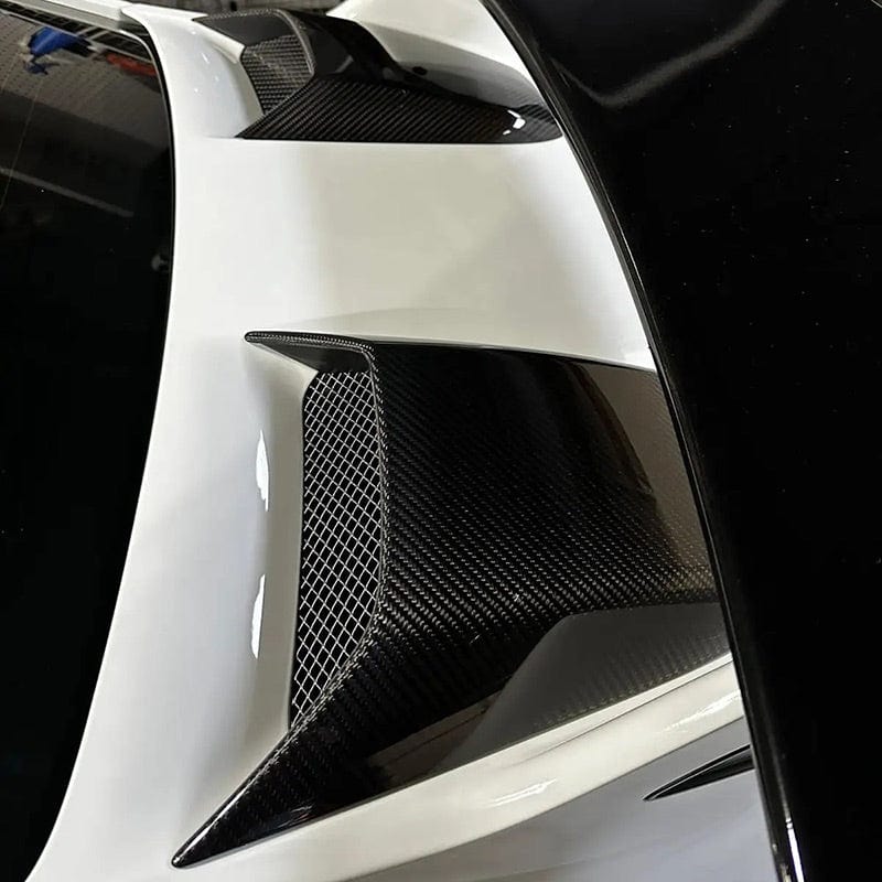 Porsche Carrera 911 GT3 (991.2) OEM+ Style Carbon Fiber Rear Trunk Air Scoops - Twenty Two Tuning Hood/Bonnet Vents