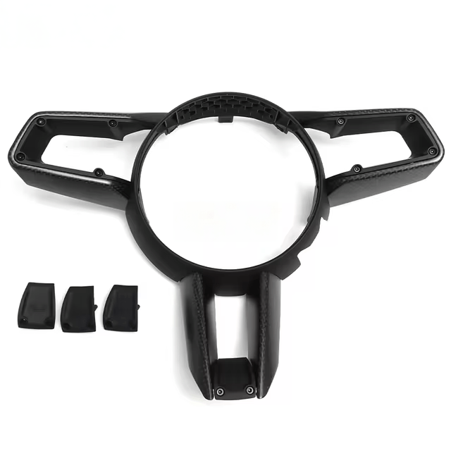 Porsche Carrera (992/911) OEM+ Carbon Fibre Steering Wheel Trim - Twenty Two Tuning Interior Parts & Accessories