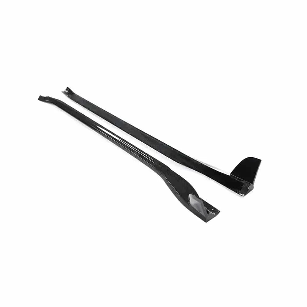 Porsche Carrera Turbo (992.1/911) PT Style Carbon Fibre Side Skirts - Twenty Two Tuning Side Skirts
