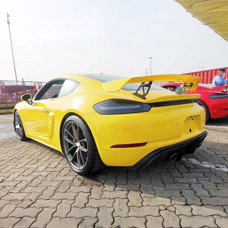 Porsche Cayman/Boxter (718) GT4 FL Style Carbon Rear Wing Spoiler - Twenty Two Tuning Rear Spoiler