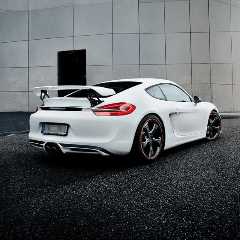 Porsche Cayman/Boxter (718) Techart Style Carbon Rear Wing Spoiler - Twenty Two Tuning Rear Spoiler