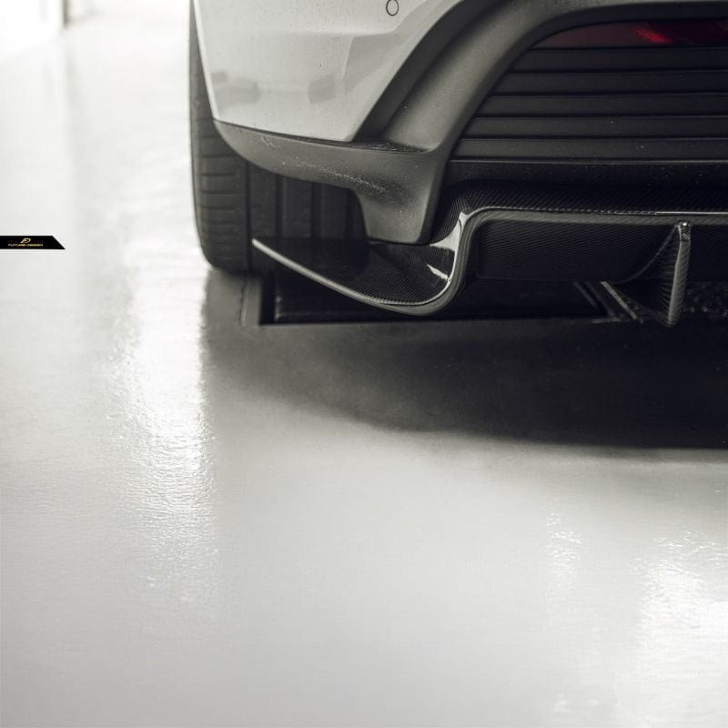Porsche Taycan (9J1) Future Design Carbon Fiber Rear Diffuser - Future Design Rear Diffuser