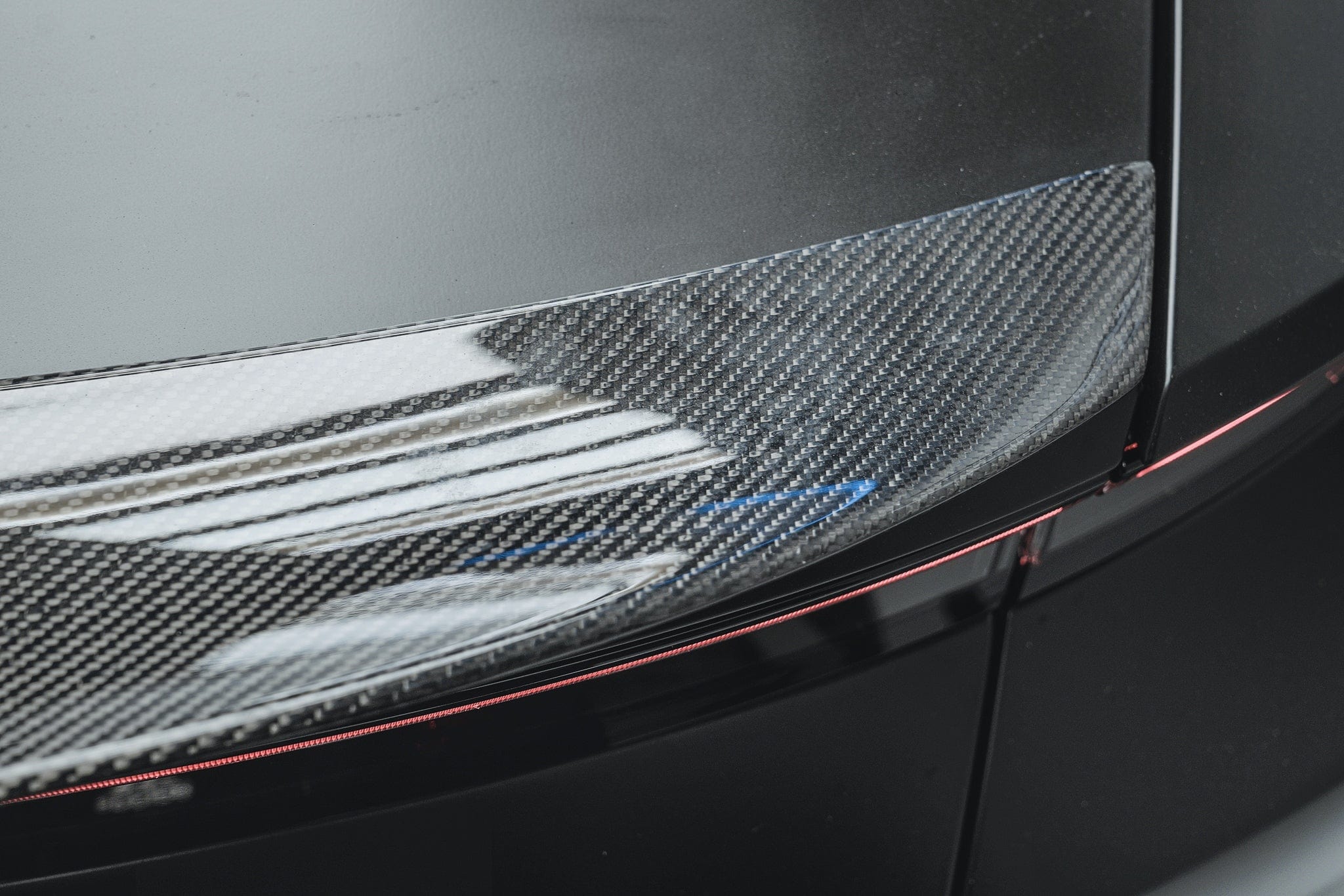 Porsche Taycan (Saloon) PSM Dynamic Carbon Fibre Rear Spoiler - Future Design Rear Spoiler