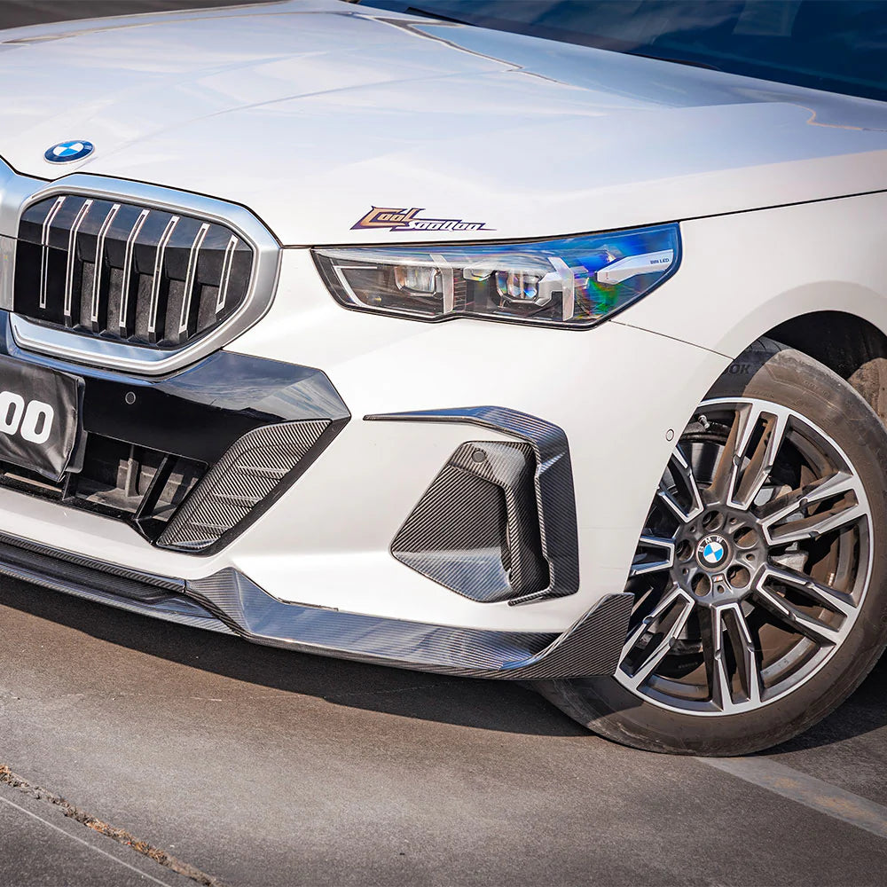 SOOQOO Carbon Fiber Front Bumper Inserts - Compatible with BMW 5 Series (G60/G61) - SOOQOO Official Front Canards/Bumper Inserts