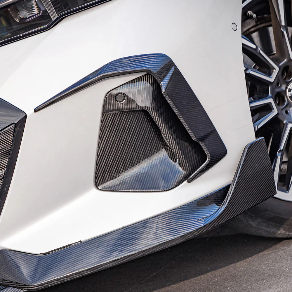 SOOQOO Carbon Fiber Front Bumper Inserts - Compatible with BMW 5 Series (G60/G61) - SOOQOO Official Front Canards/Bumper Inserts