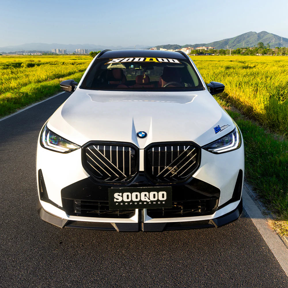 SOOQOO Carbon Fiber Front Lip - Compatible with BMW X3 (G45) - SOOQOO Official Front Lip