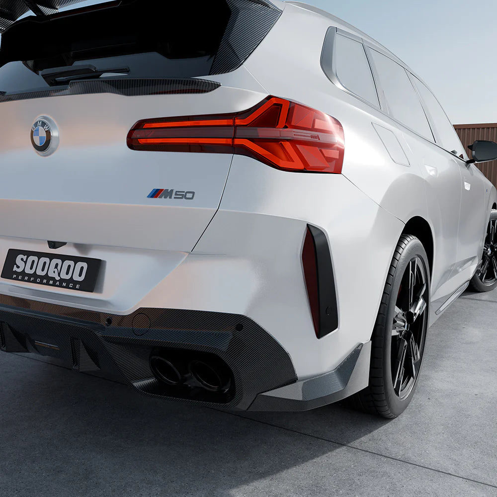 SOOQOO Carbon Fiber Rear Diffuser - Compatible with BMW X3 (G45) - SOOQOO Official Rear Diffuser