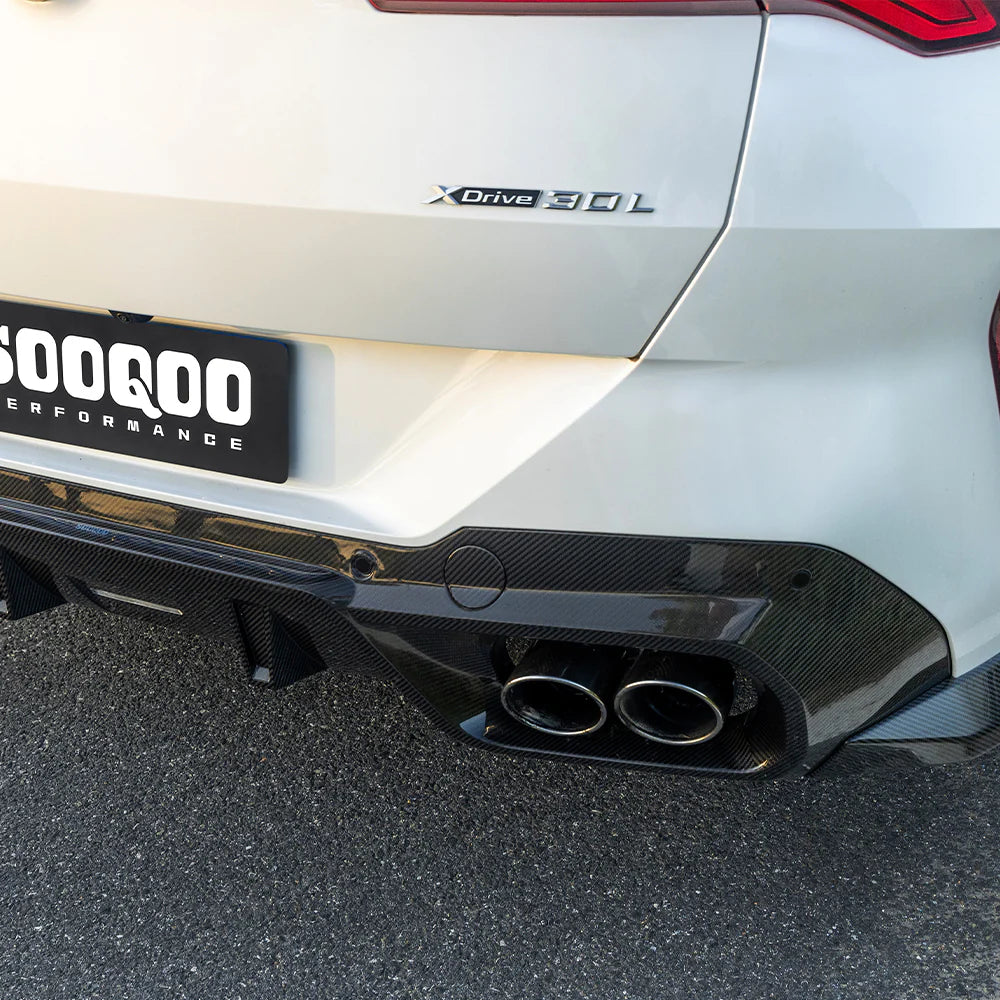 SOOQOO Carbon Fiber Rear Diffuser - Compatible with BMW X3 (G45) - SOOQOO Official Rear Diffuser