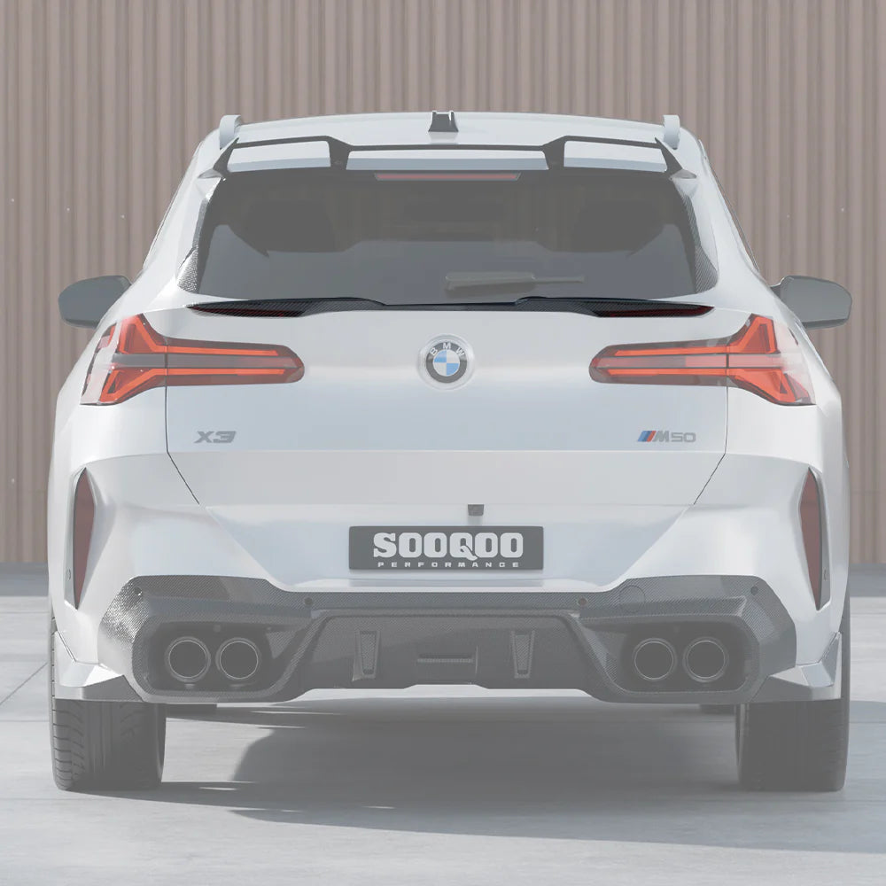 SOOQOO Carbon Fiber Rear Mid Spoiler - Compatible with BMW X3 (G45) - SOOQOO Official Rear Spoiler