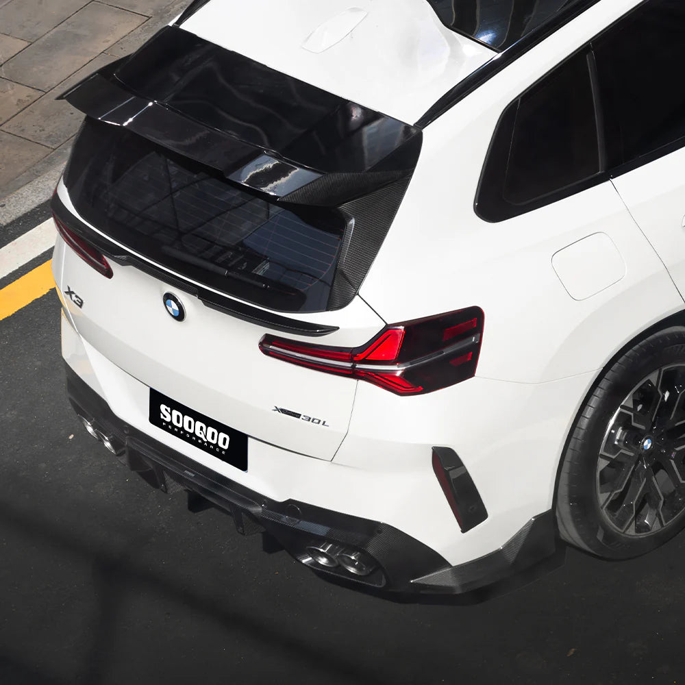 SOOQOO Carbon Fiber Rear Reflector Covers - Compatible with BMW X3 (G45) - SOOQOO Official Rear Canards