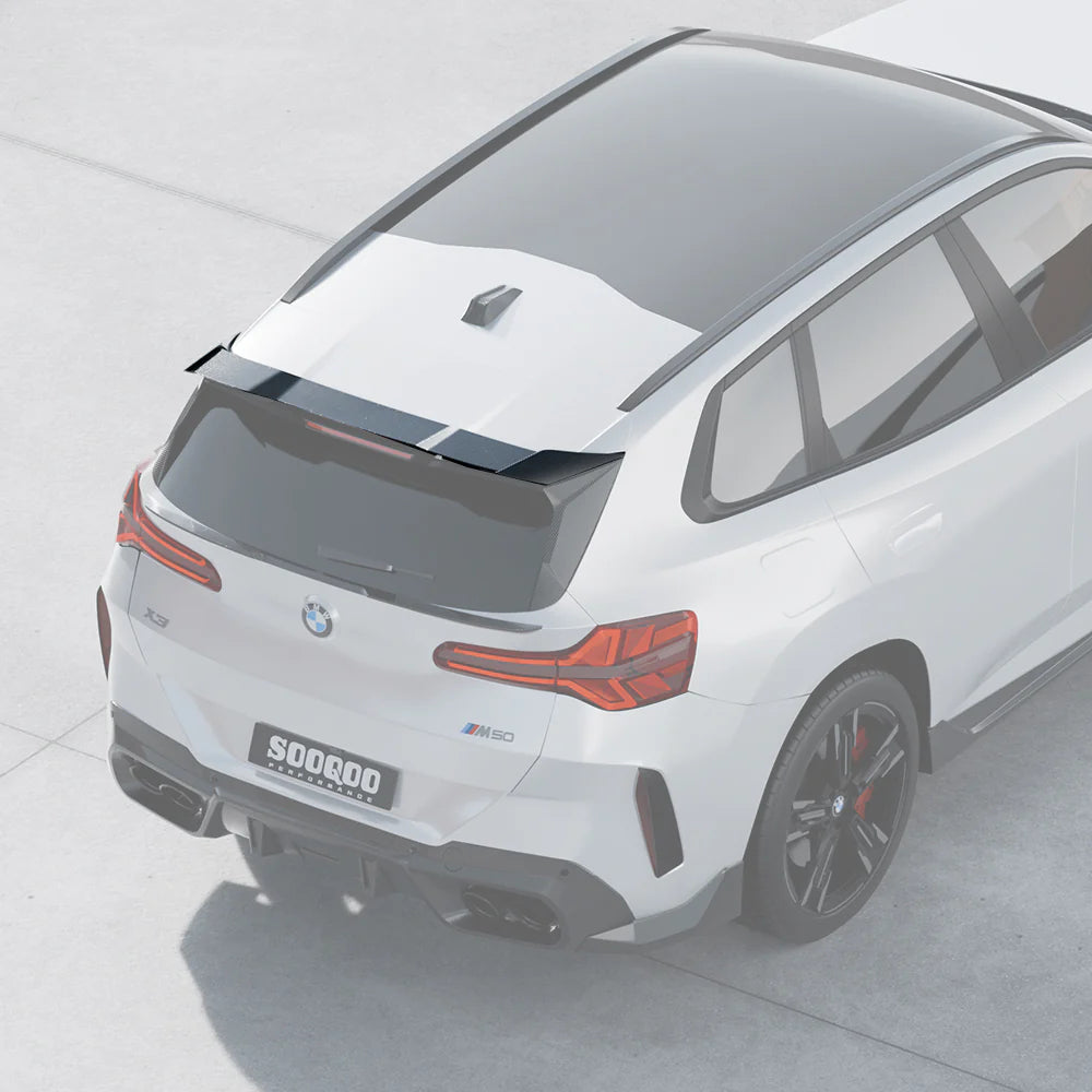 SOOQOO Carbon Fiber Rear Roof Spoiler - Compatible with BMW X3 (G45) - SOOQOO Official Rear Spoiler
