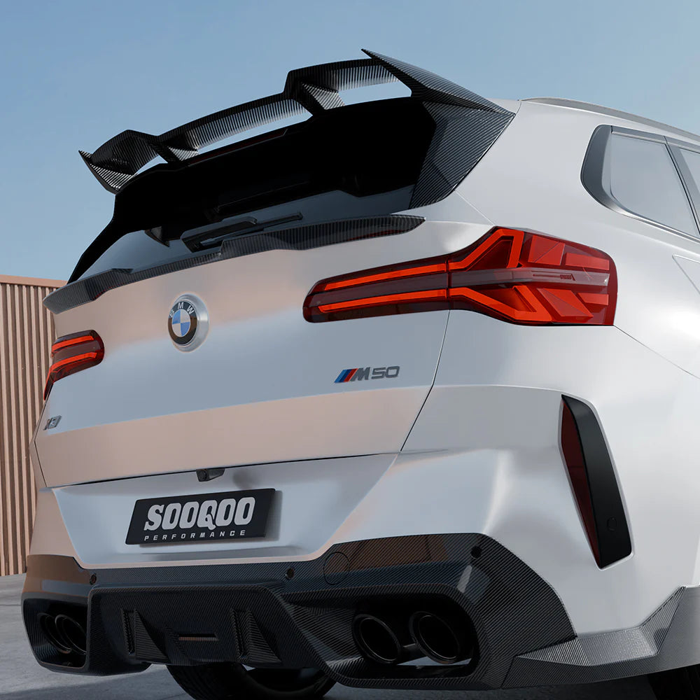 SOOQOO Carbon Fiber Rear Roof Spoiler - Compatible with BMW X3 (G45) - SOOQOO Official Rear Spoiler
