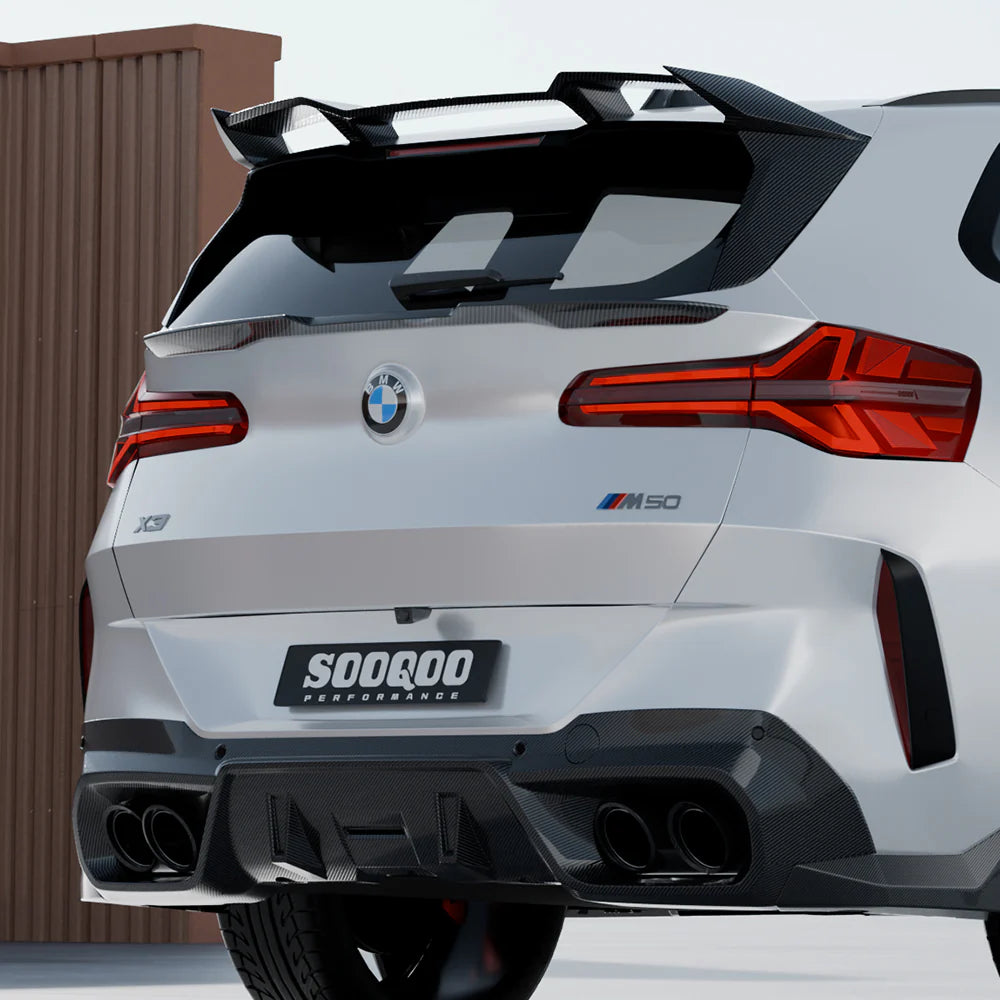SOOQOO Carbon Fiber Rear Roof Spoiler - Compatible with BMW X3 (G45) - SOOQOO Official Rear Spoiler