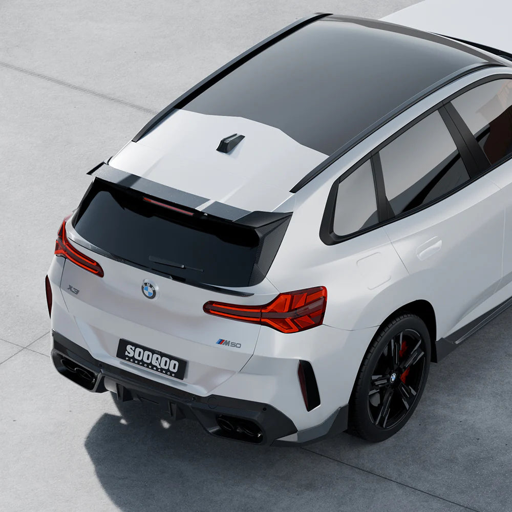 SOOQOO Carbon Fiber Rear Roof Spoiler - Compatible with BMW X3 (G45) - SOOQOO Official Rear Spoiler