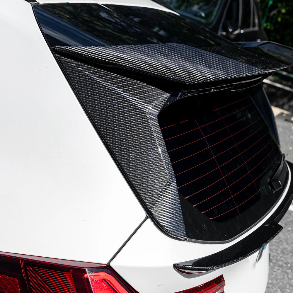 SOOQOO Carbon Fiber Rear Window Fins - Compatible with BMW X3 (G45) - SOOQOO Official Rear Spoiler